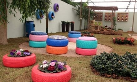 Recyclable Gardening With Tyres