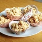 White Chocolate and Apricots Krispy Cakes