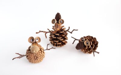 Create Your Own Snowy Pinecone Owls for a Whimsical Winter Wonderland!