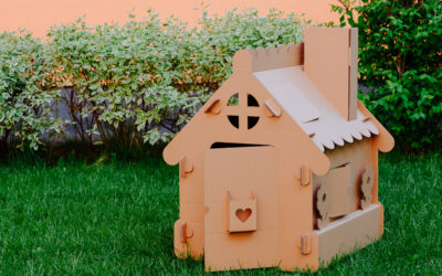 Craft Your Own Eco-Friendly Gingerbread House from Cardboard!